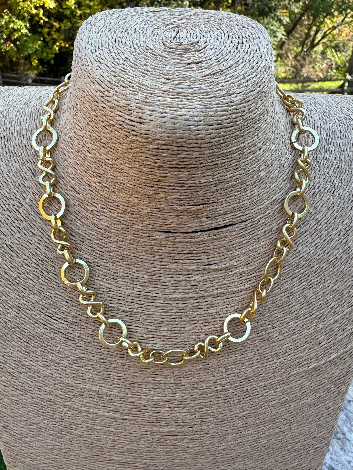 Gold Plated link necklace