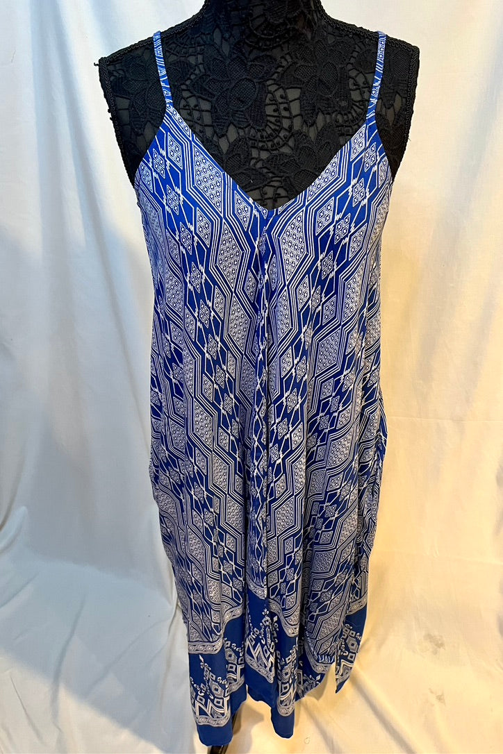Amira Genie Dress- Emerald, Cobalt