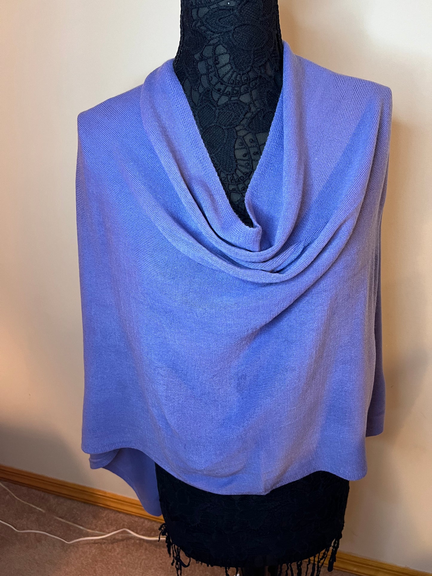 Light Weight Poncho- Periwinkle