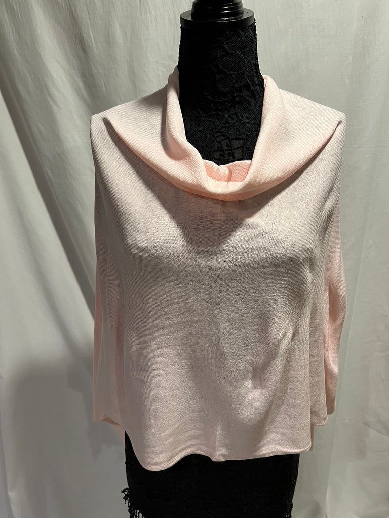 light weight poncho- light pink