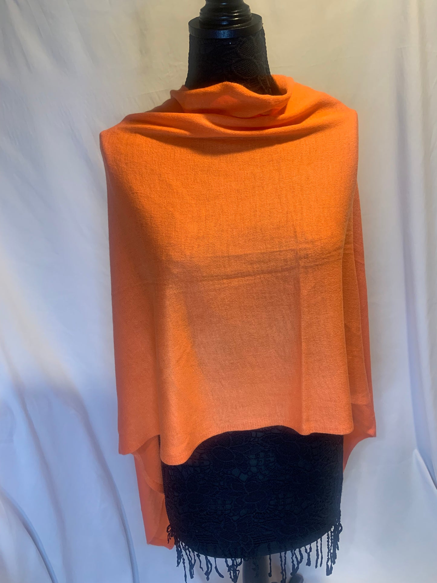 Light Weight Poncho color Orange