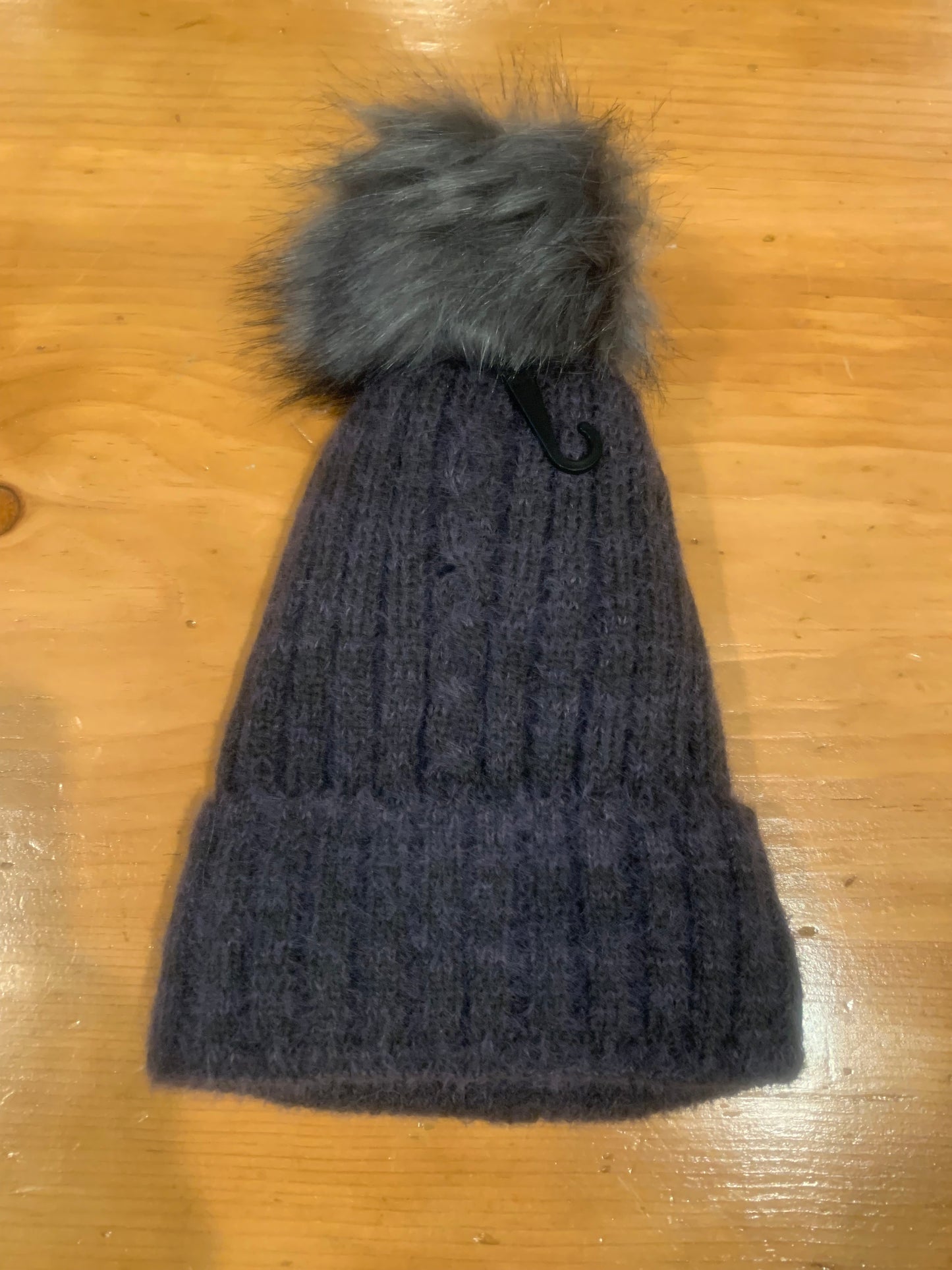 Pom Pom hat-Gray